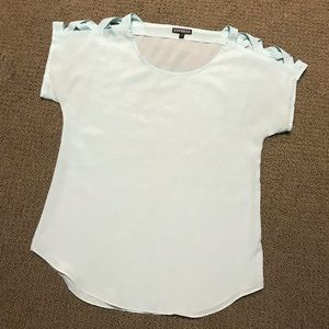Express aqua blue blouse